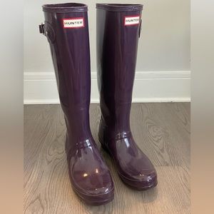 Original Tall Gloss Hunter Boots | Purple